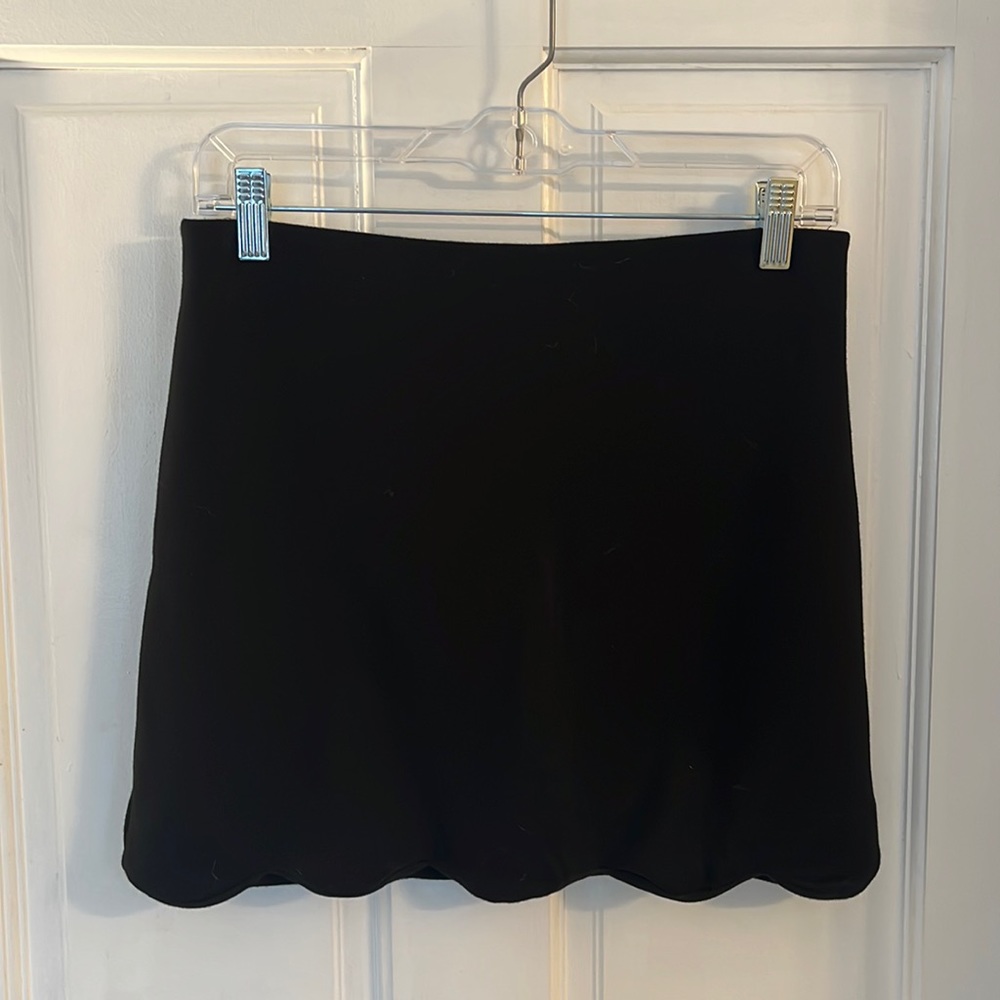 Topshop black mini skirt